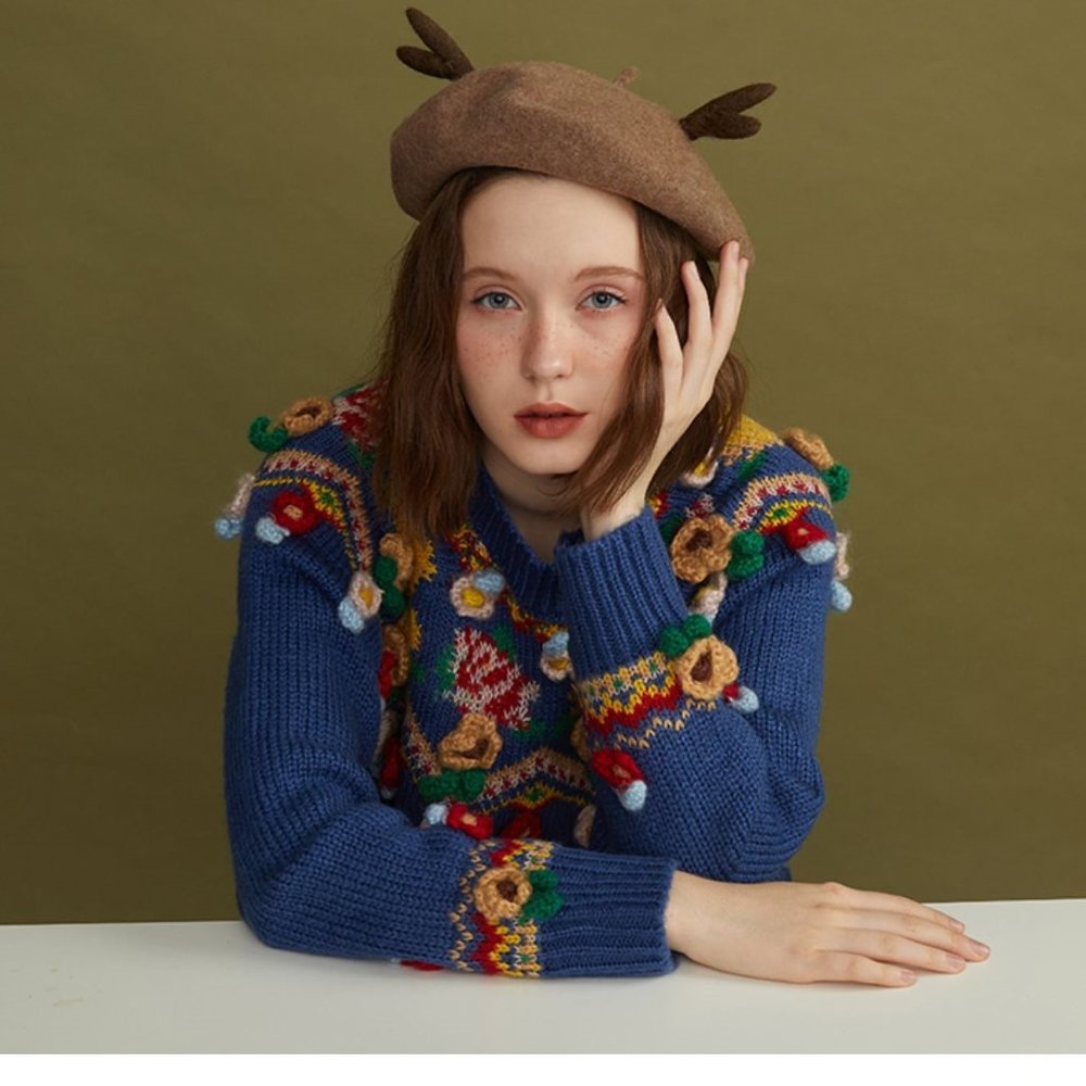 Designer Painter Hat |100% Handmade Wool Felt-Gift